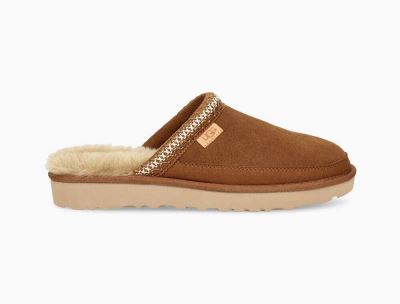 UGG Tasman Slip-On Mens Slippers Chestnut/ Brown - AU 410NP